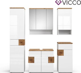 Zestaw mebli łazienkowych biały 73x37x64 eden