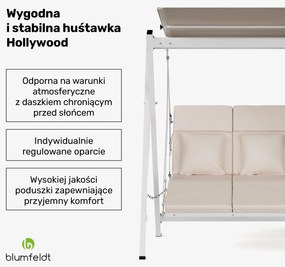 Blumfeldt FlexiSwing Huśtawka ogrodowa w stylu Hollywood 2-osobowa