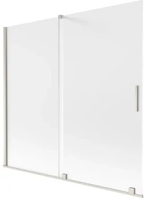 Mexen Velar parawan nawannowy 2-skrzydłowy rozsuwany 170 x 150 cm, szron, nikiel szczotkowany - 896-170-000-31-97