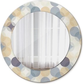 Lustro dekoracyjne okrągłe Geometryczne koła