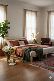 Podwójne łóżko z palet  180 x 200 cmZ8-R41