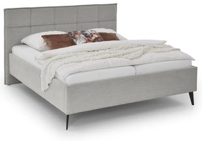 Jasnoszare łóżko dwuosobowe 200x200 cm Paulo – Meise Möbel