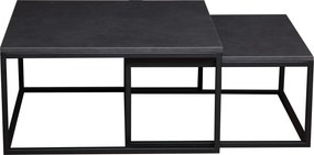 Zestaw stolików kawowych w stylu loft Dual