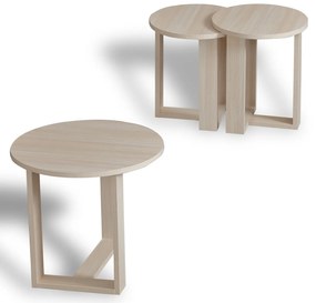Stolik do odkładania Mira Oak, 3 szt.