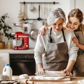 Klarstein Lucia 1800W 5L Robot Kuchenny z Maszynką do Mięsa Czerwony/Srebrny