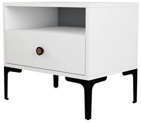 Stolik nocny Lisbon White