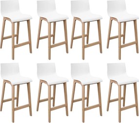 Komplet 65cm dębowych krzeseł barowych TANNA