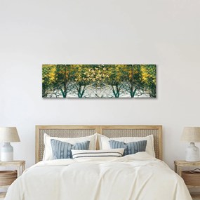 Obraz - Jelenie w zielonym lesie (170x50 cm)
