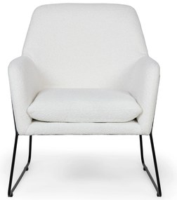 Biały designerski fotel MILAN