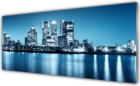 Panel Szklany Sylwetka Miejskich Wieżowców