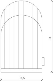 Bawełniana rękawica kuchenna Rubi – noo.ma