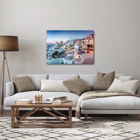 Obraz - Zmierzch na Santorini (70x50 cm)