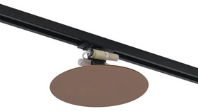 Nowoczesna lampa sufitowa w kolorze brązu do systemu szynowego 1-fazowego 2-punktowa - Iconic Pulley