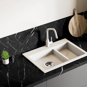 Naklejka na meble 200x60 cm Black and White Marble – Ambiance