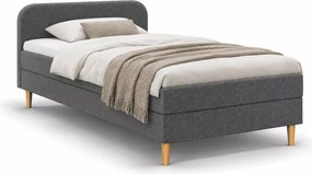Łóżko kontynentalne Peggie 80x200 / 90x200 / 120x200 z wbudowanym materacem bonellowym