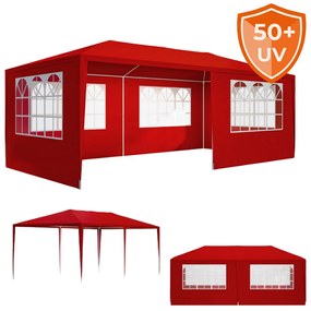 Jurhan Namiot imprezowy NEAPOL, 3x6m, czerwona