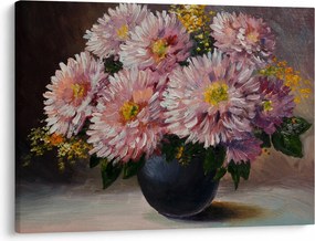 Obraz - Obraz olejny, Kwiaty w wazonie (70x50 cm)