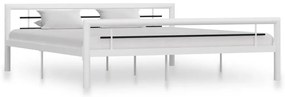 Duże białe metalowe łózko 180x200 cm S6-F95