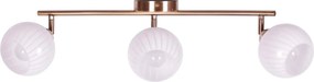 Lampa sufitowa na listwie z 3 ruchomymi kloszami - 6X A767 E5-C38