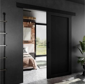 Drzwi przesuwne PALADIO 1 z maskownicą czarny 106 cm