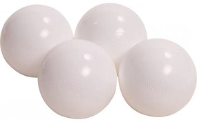 Plastikowe piłeczki do suchego basenu 7cm, 50 szt, białe - meowbaby®