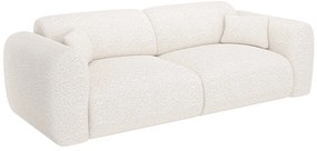 Kanapa 4-osobowa rozkładana z białej bukli - POGNI marki Maison Céphy