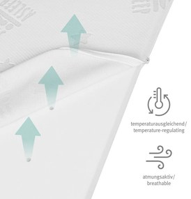 Piankowy materac dziecięcy ze zdejmowanym pokrowcem 99x114 cm Safe Asleep® – Roba