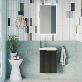 Gäste-WC Badmöbel Set TIM 40 cm mit Waschbecken