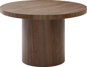Stół rozkładany dla 4-12 osób z MDF - Ciemny naturalny - SIDRINA