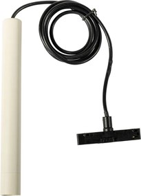 Nowoczesna czarna i beżowa lampa wisząca do systemu szynowego jednofazowego - Slimline Keno