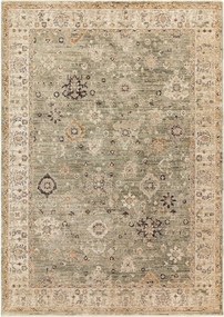 Zielony/beżowy chodnik tkany ręcznie 67x240 cm Heriz Ornate – Asiatic Carpets