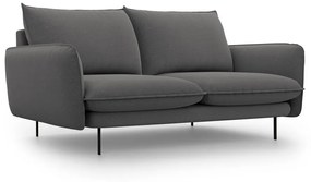 Ciemnoszara sofa Cosmopolitan Design Vienna, 160 cm