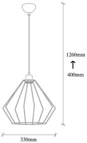 Czarna metalowa lampa wisząca Opviq lights Aristea