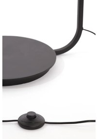 Lampa stojąca w kolorze matowej czerni z tekstylnym kloszem (wysokość 164 cm) Lyra – Light &amp; Living
