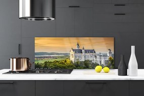 Panel Szklany do Kuchni Majestatyczny Pałac W Górach