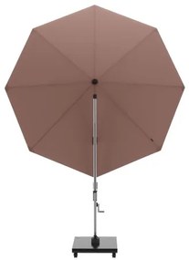 KNIRPS 320 x 320 cm - luksusowy wahadłowy parasol ogrodowy z drążkiem bocznym : Kolor parasola Knirps - Czerwony