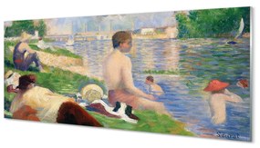 Obraz na szkle Studium końcowe dla kąpiących się w Asnieres - Georges Seurat