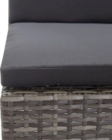 Zestaw szarych mebli ogrodowych - Naja 4X