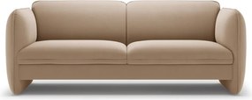 Brązowa aksamitna sofa 204 cm Georgia – Micadoni