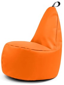 Pomarańczowy worek do siedzenia z imitacji skóry Lull L – So Soft?