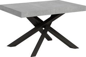 Stół rozkładany 120/224x90 cm Volantis cementu nogi antracytowe