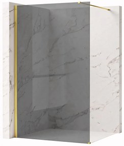 Kabina prysznicowa Walk-In Rea Flexi Grey / Gold 80