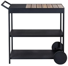 Barek na kółkach z blatem z drewna akacjowego 40x80 cm Miro – Wenko