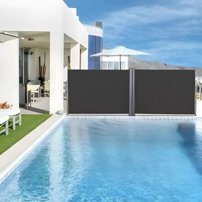 Podwójna markiza tarasowa 3x3x1,8 m - roleta, parawan ogrodowy AW-012