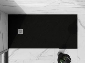 Mexen Stone+ brodzik kompozytowy prostokątny 200 x 80 cm, czarny - 44708020