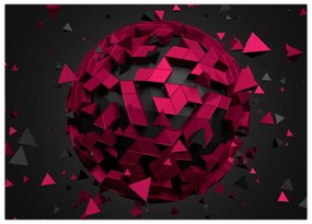 Obraz abstrakcji 3D (70x50 cm)