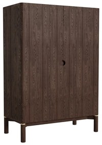 Ciemnobrązowa szafka w dekorze dębu 90x130 cm Arun – Unique Furniture