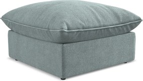 Pufa - z tkaniny strukturalnej - jeans - MANAO