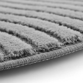 Dywan nowoczesny Art 3D Geometria szary 200 cm x 200 cm  koło