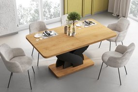 Rozkładany stół do jadalni Bellissima Hubertus dąb / mat